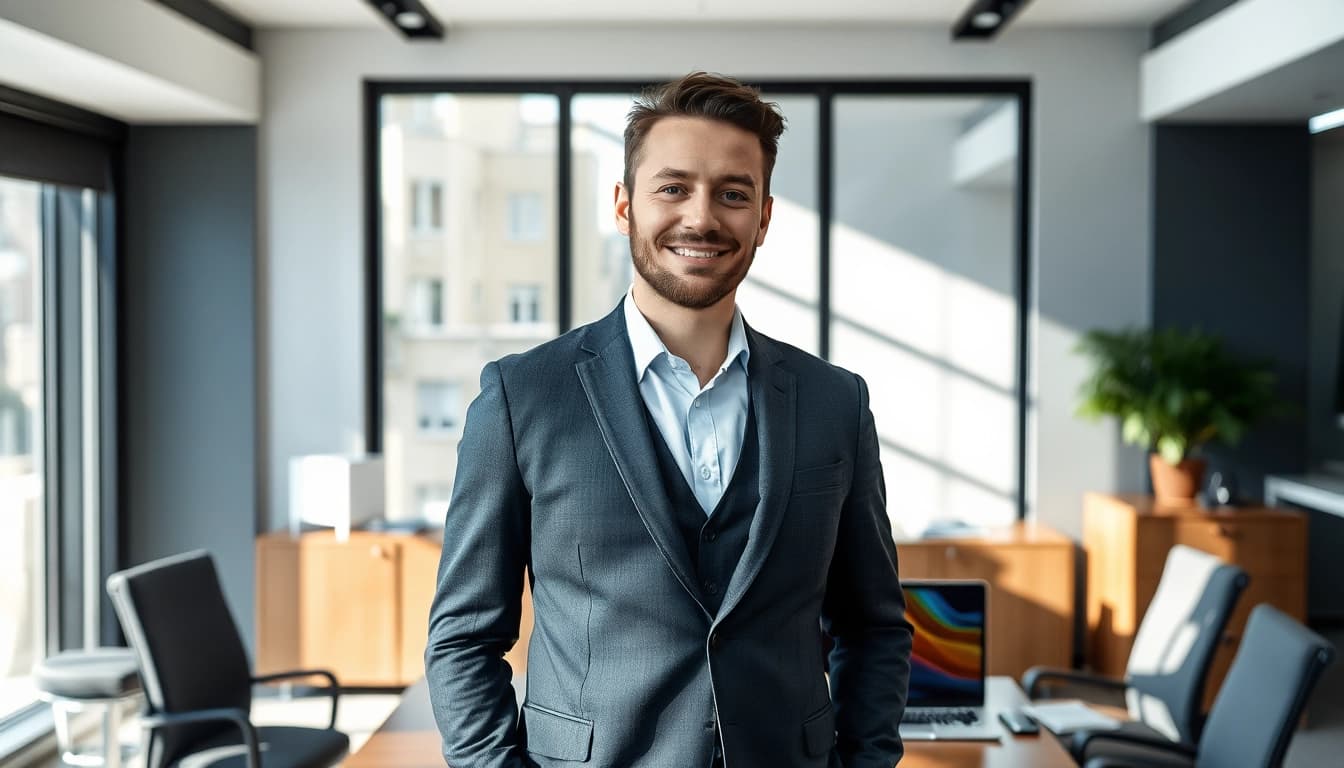 Headhunter Chemnitz im eleganten Büro, das Professionalität und Vertrauen ausstrahlt.