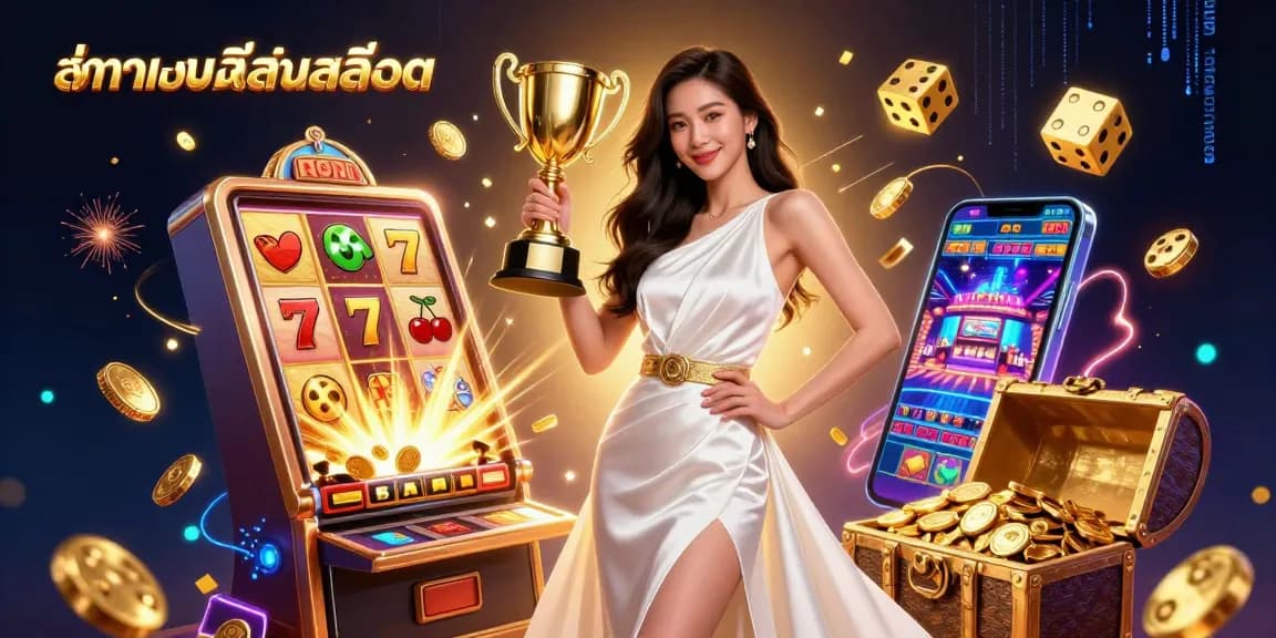 Experience ทดลองเล่นสล็อต at its finest with thrilling jackpot visuals and vibrant gaming elements bursting with excitement.
