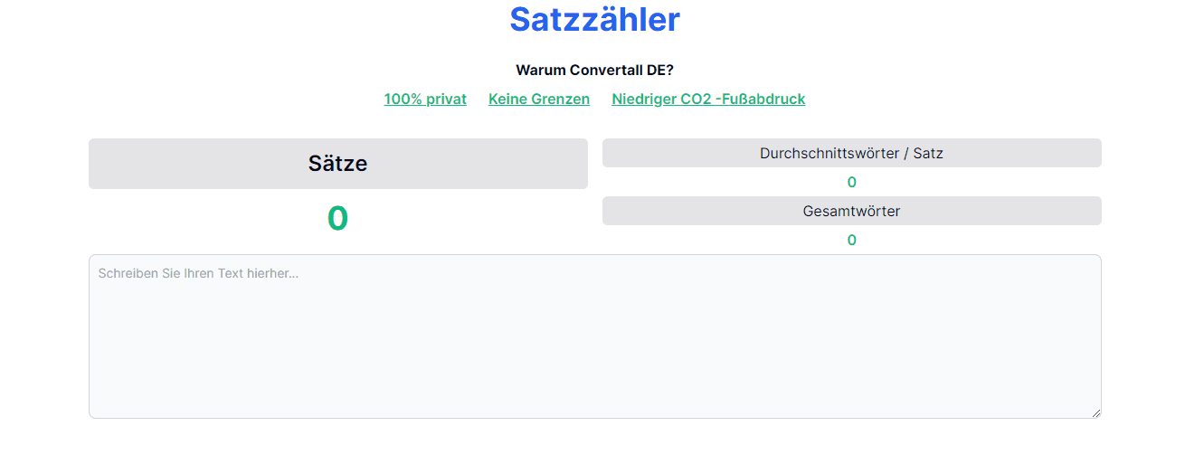 Die Kunst des Satzzählers: Ein Tanz mit den Gedanken