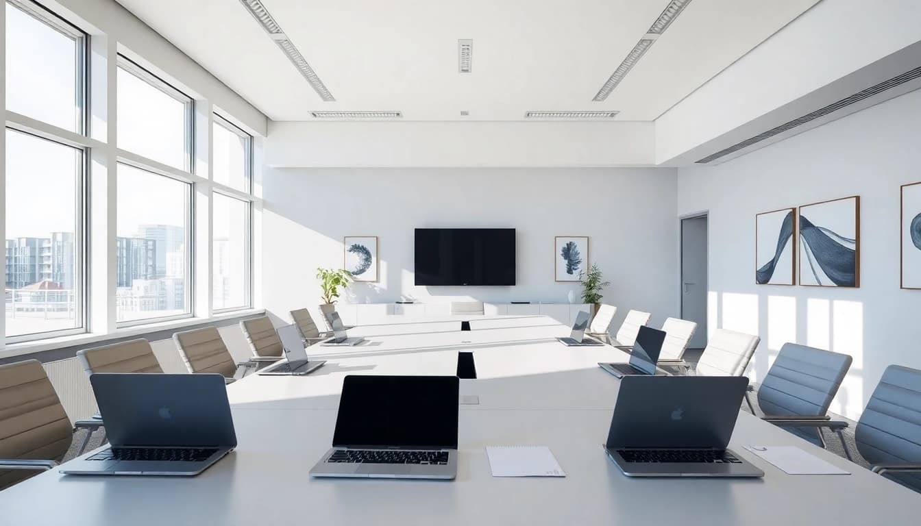 Professionelles Büro eines Headhunter Oberhausen mit modernem Design und aktiver Arbeitsumgebung.