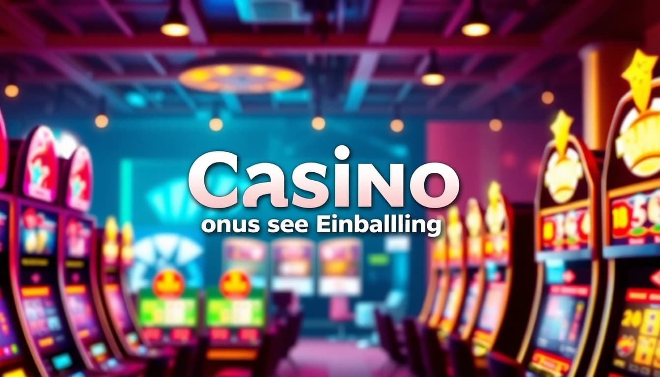 Erlebe aufregende Spielmöglichkeiten mit dem Casino Bonus ohne Einzahlung in einem lebhaften Casino.