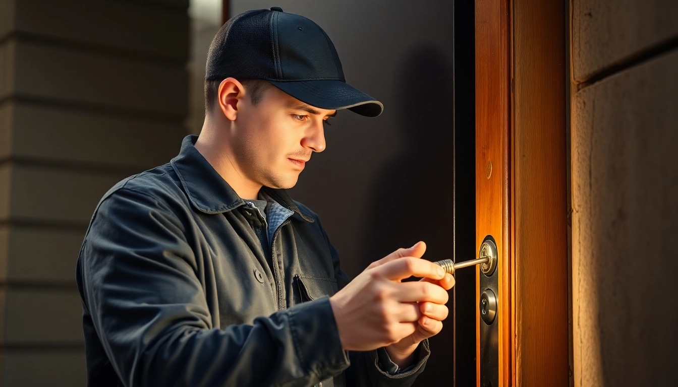 Professioneller Schlüsseldienst Heidelberg öffnet eine Tür beschädigungsfrei.