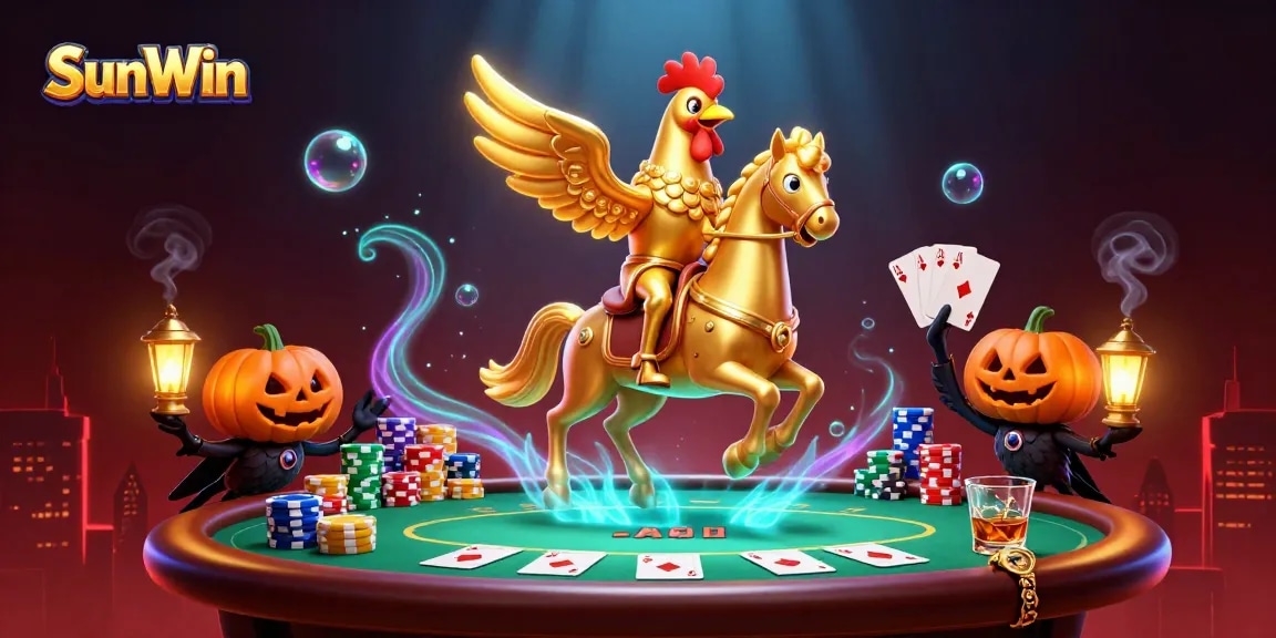Experience SunWin's exciting casino adventure with vibrant characters in a dynamic gaming environment.