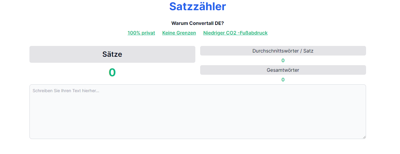 Die Kunst des Satzzählers: Ein Tanz mit den Gedanken