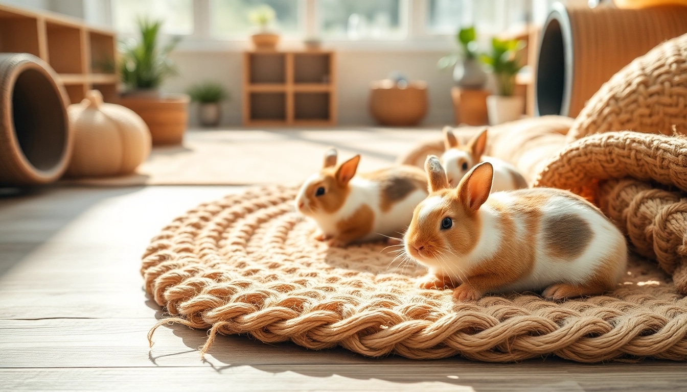 Komfortable Hanfmatte bietet einen natürlichen Schlafplatz für kleine Tiere.
