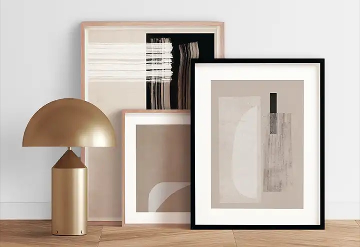 Bilderrahmen aus schwarzem Onyx: Eleganz für Ihre Galerie