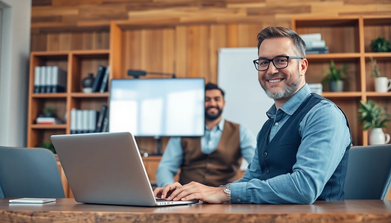 Headhunter arbeitet professionell an der Rekrutierung von Talenten.