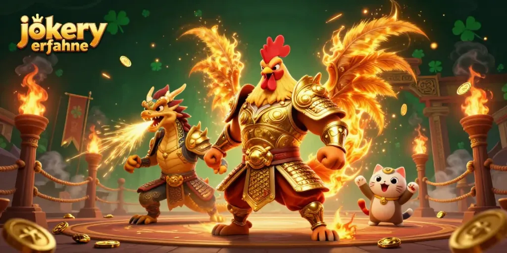 Engage with jokery erfahrungen in a vibrant 3D casino scene, showcasing thrilling game elements.