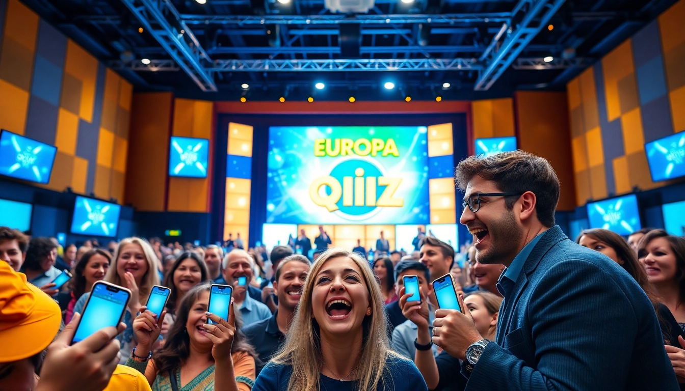 Die Teilnehmer des Europa Quiz zeigen Engagement und Leidenschaft während des Wettbewerbs.