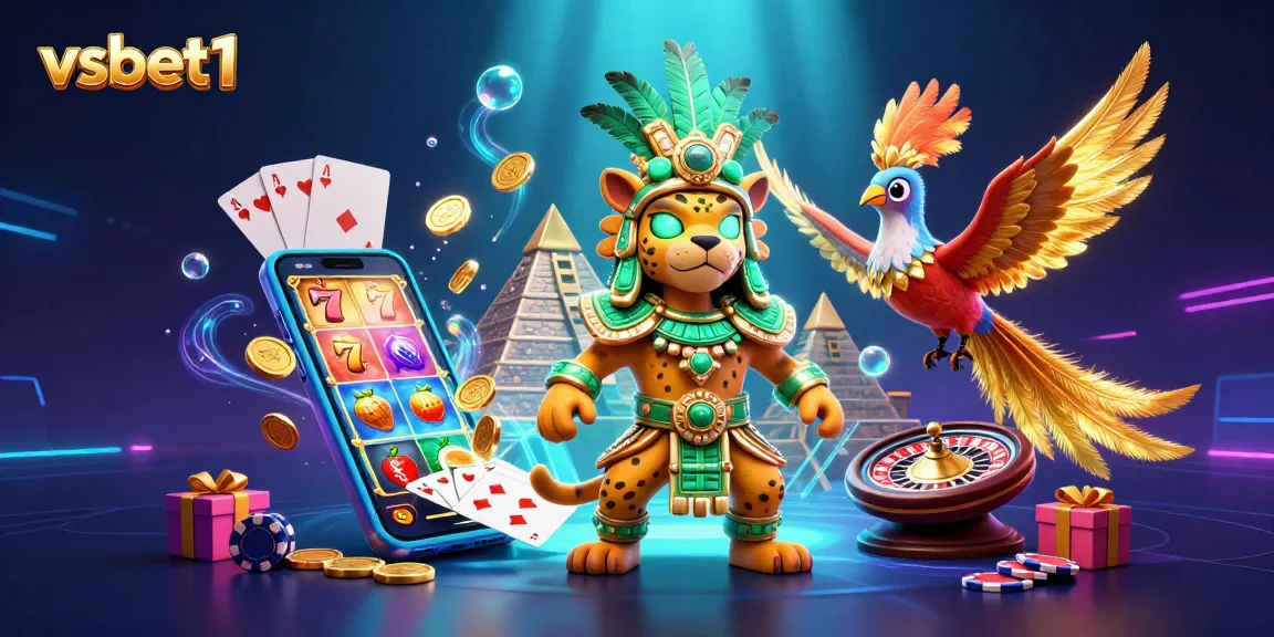 Engage with exciting gameplay at vsbet1, featuring a dynamic casino scene with vibrant slot games.