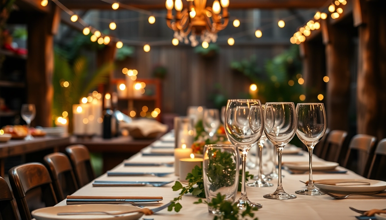Verführerisches Partyservice-Buffet mit frischen Speisen und eleganten Dekorationen zur Feier.