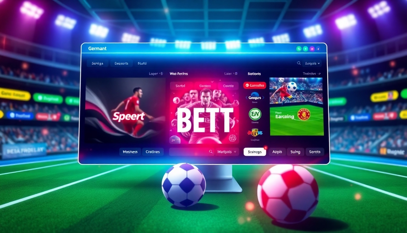 Discover features of neue wettanbieter in a visually engaging betting platform concept.