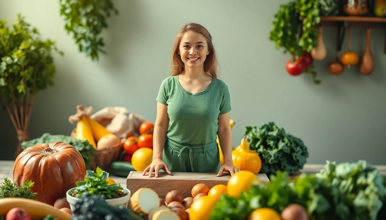 Motivierte Person zeigt Weisheit des Gewichtsverlusts durch gesunde Ernährung.