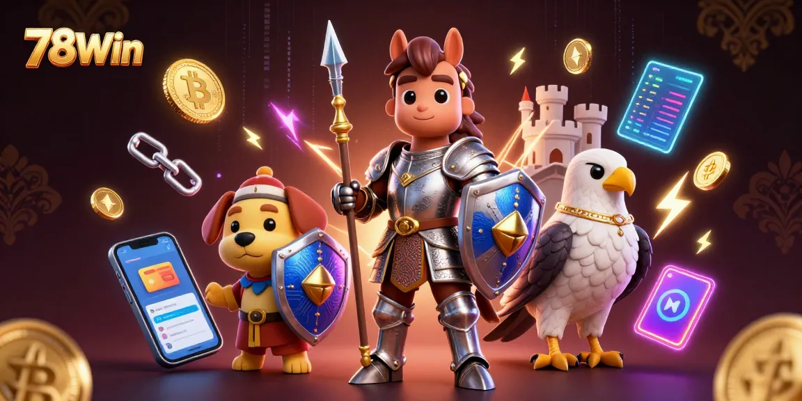 Experience thrilling adventures with 78Win in this vibrant casino scene filled with action.