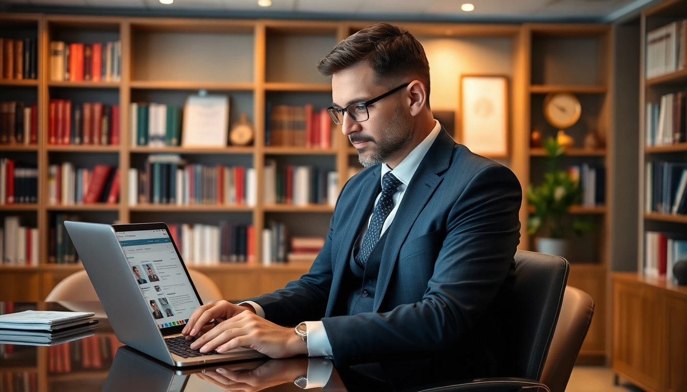 Professioneller Headhunter IT analysiert Kandidatenprofile in modernem Büro.
