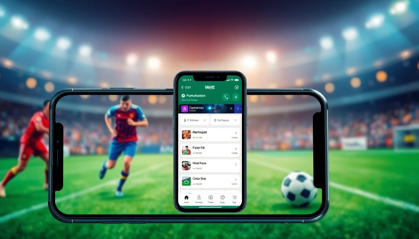 Entdecke die besten Wett Apps für mobiles Wetten auf einem Smartphone mit ansprechendem Design.