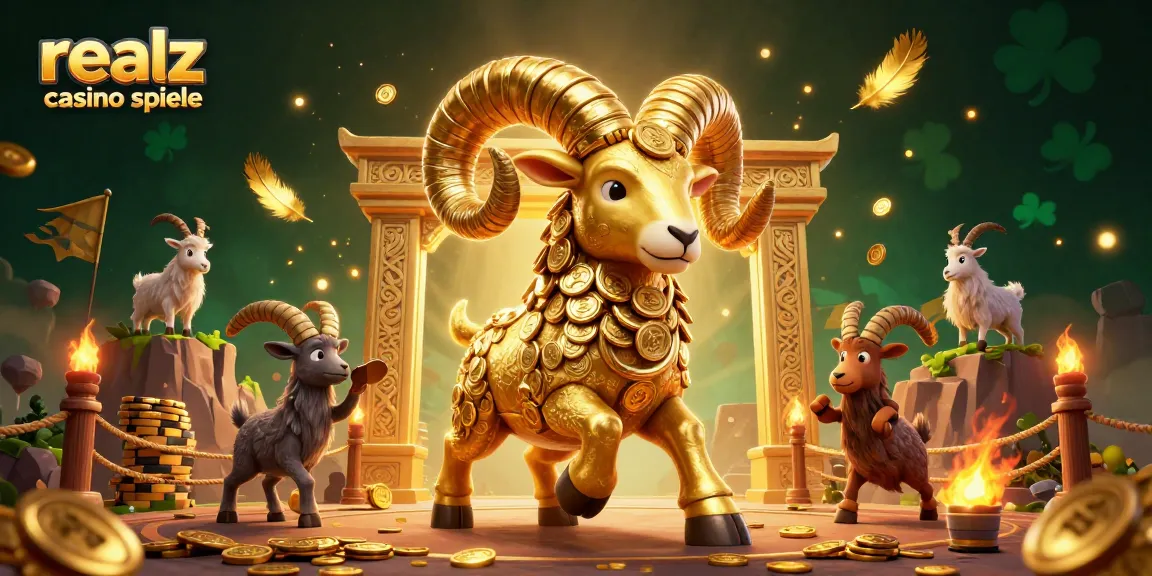 Spiele realz casino spiele in einem dynamischen, goldenen Casino-Umfeld mit Spielautomaten.