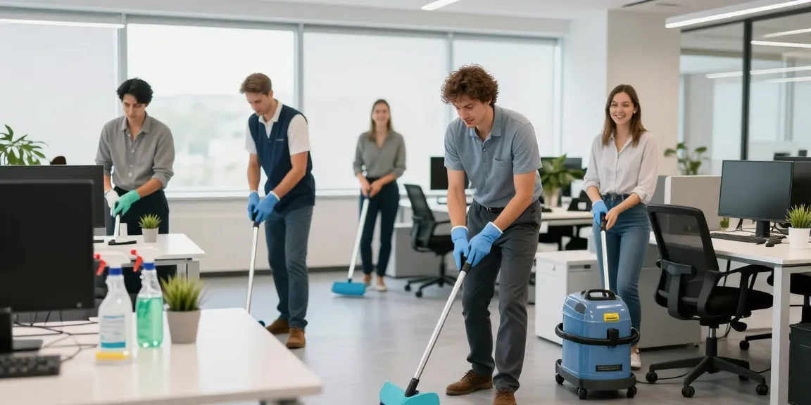 Büroreinigung Gelsenkirchen – professionelles Reinigungsteam sorgt für saubere Büros in der Stadt.
