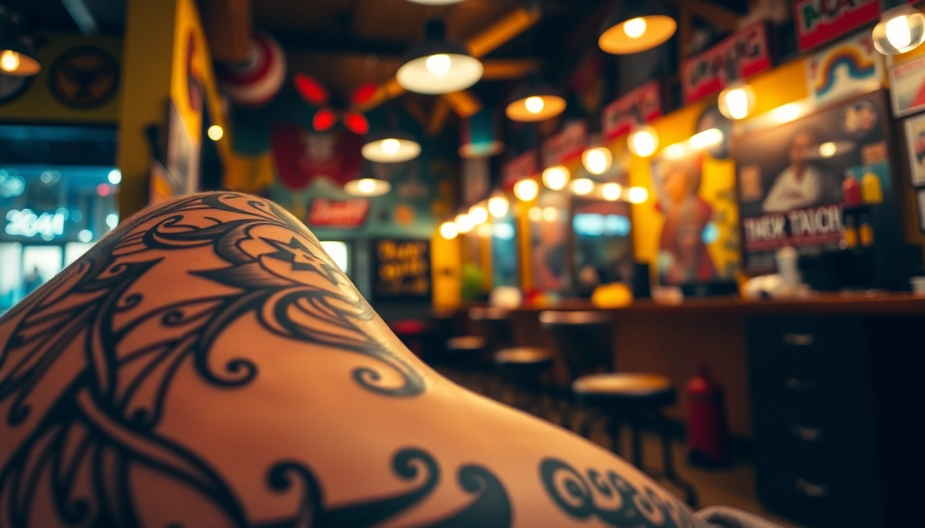 Tattoo Studio München showcasing intricate tattoo art and skilled craftsmanship by expert tattoo artists.