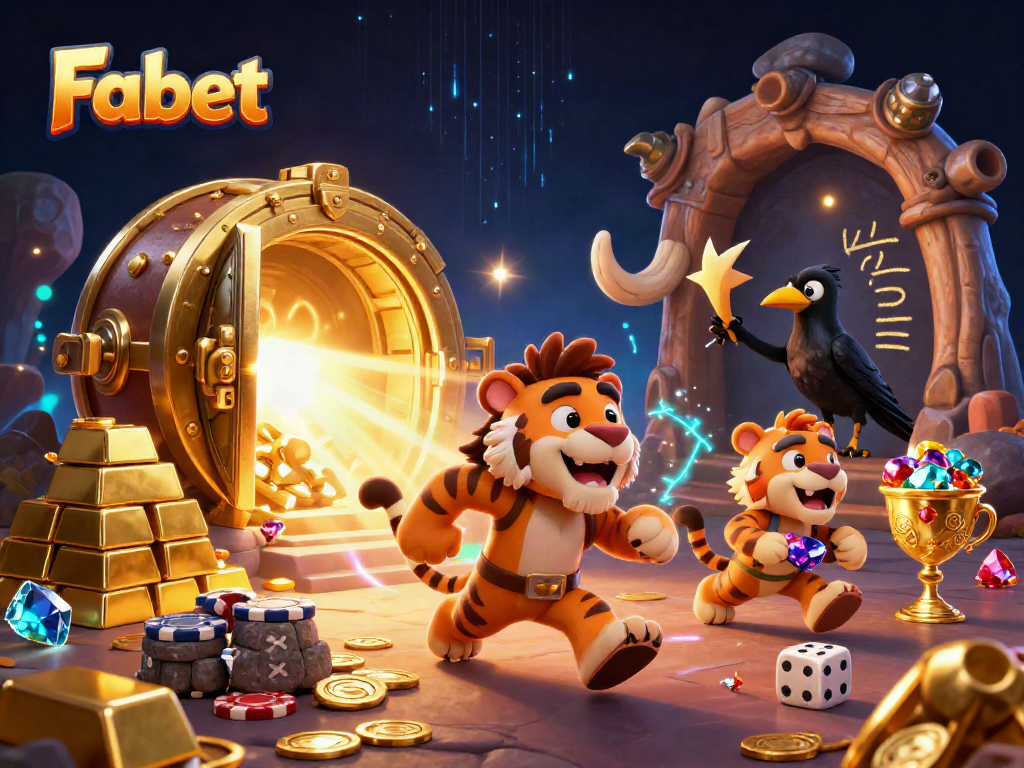 Experience thrilling adventures at Fabet with a 3D cartoon casino featuring whimsical characters and treasure.