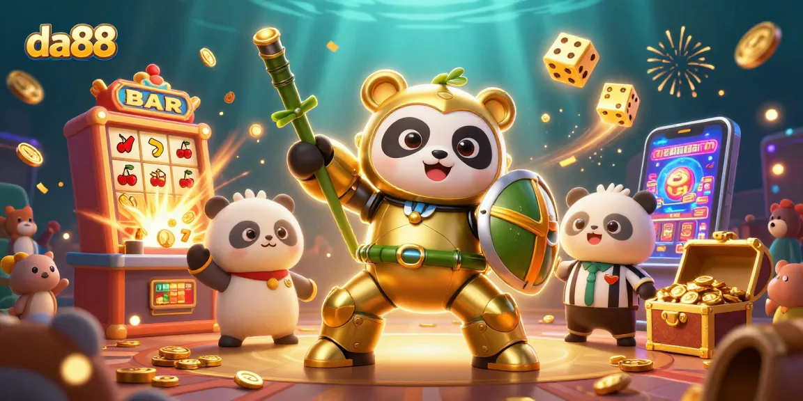 Join the excitement at da88 with vibrant 3D illustrations of thrilling gaming moments and big wins.
