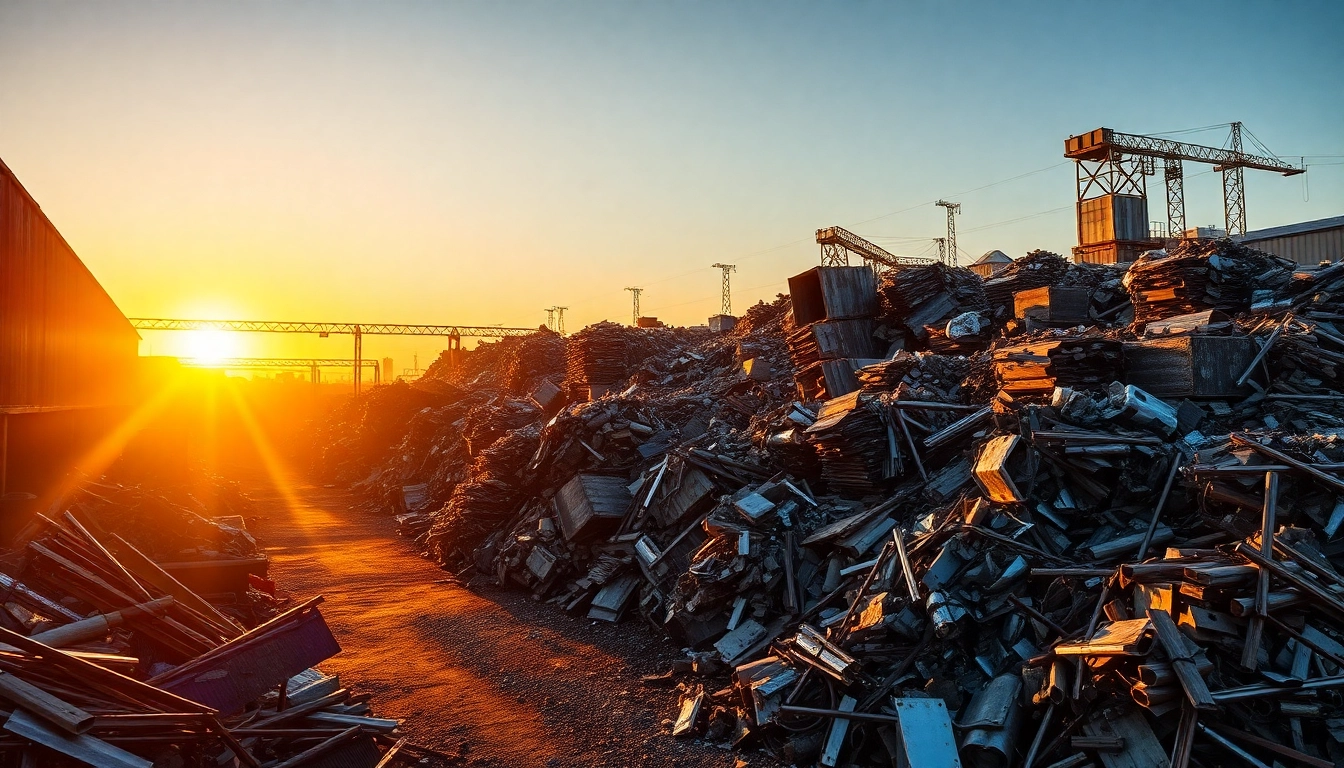 Efficient Schrottabholung Remscheid service with scrap metals being collected for recycling.