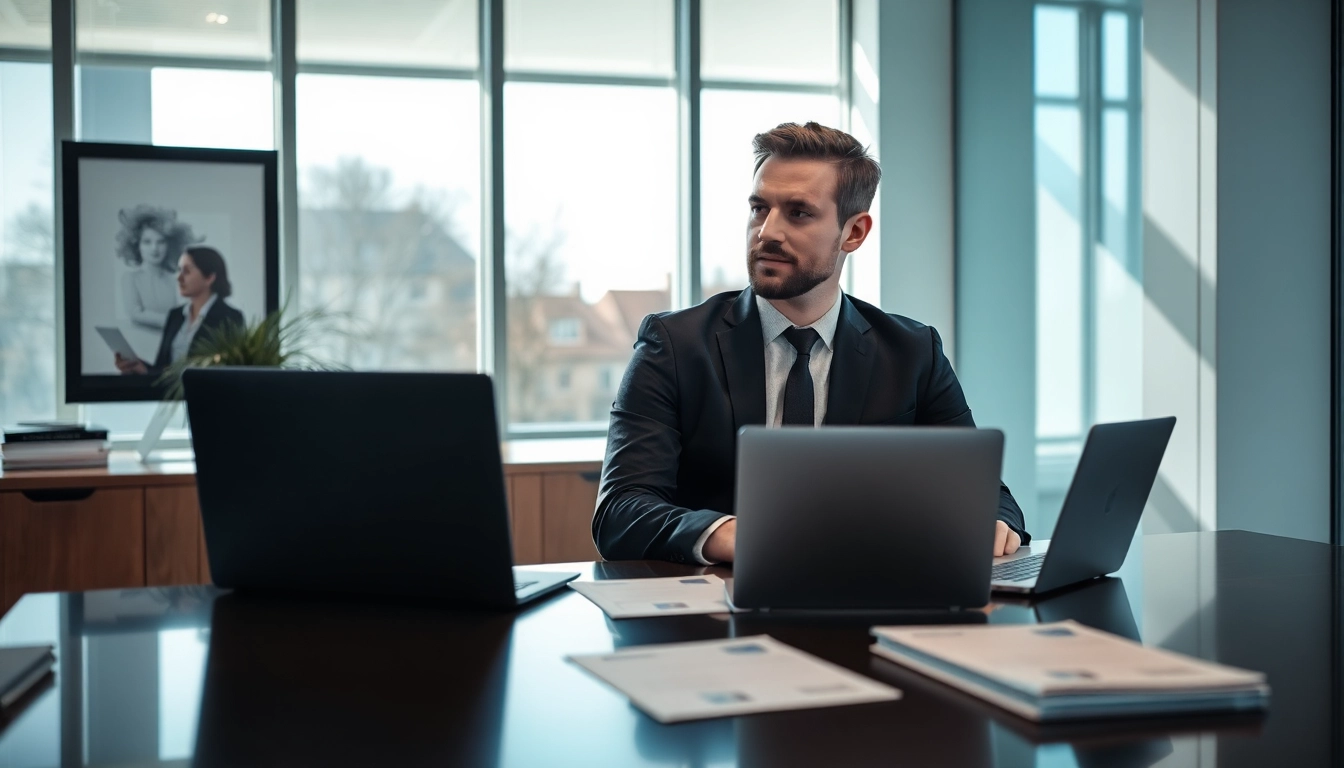Headhunter Saarbrücken führt ein Bewerbungsgespräch in modernem Büro.
