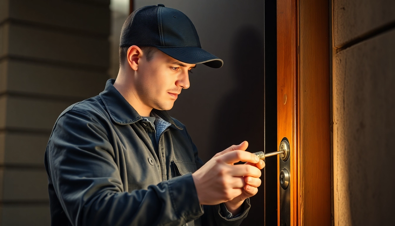Professioneller Schlüsseldienst Heidelberg öffnet eine Tür beschädigungsfrei.