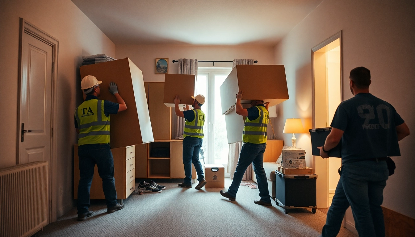 Räumung Wien: Professionelles Team bei der Besenreinigung und Entrümpelung einer Wohnung.