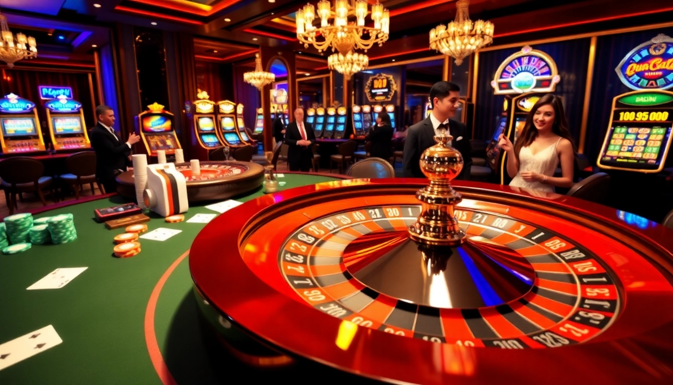An interactive roulette table scene for the online casino https://rr8888.in.net/, featuring vibrant chips and engaged players.