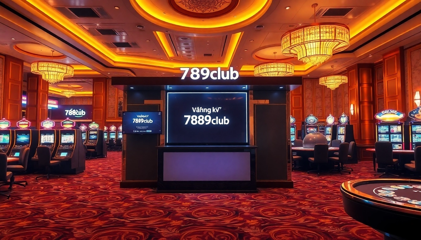 Sign up for đăng ký 789club at an elegant casino registration booth, enhancing user excitement.