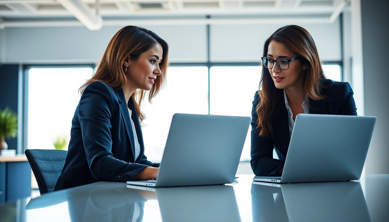 Headhunter IT professionell unterstützt Kandidaten in einem modernen Büro.